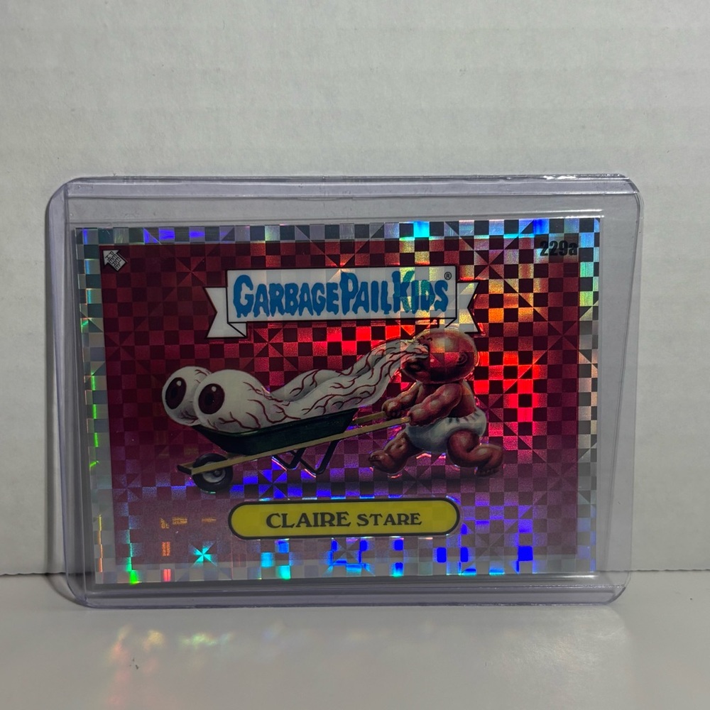 Garbage Pail Kids Claire Stare Holographic Card box hit